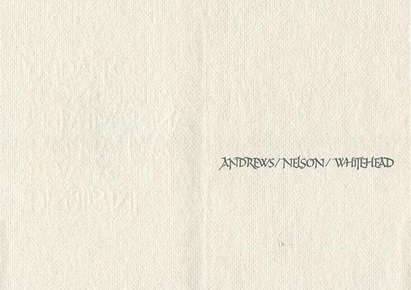 Card for Andrews Nelson Whitehead
