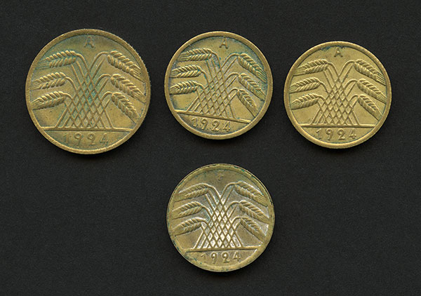 Rentenpfennig and Reichspfenning